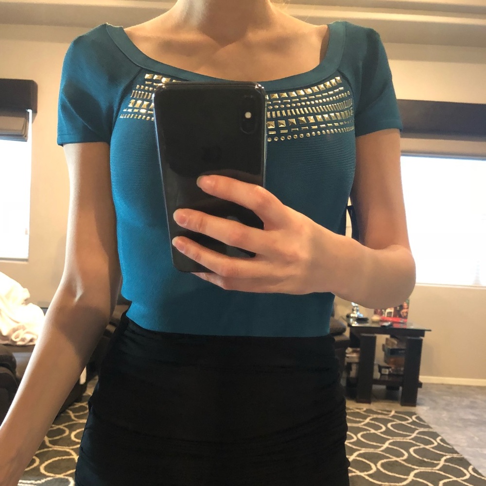 Bebe Brand New Crop with bedazzled details